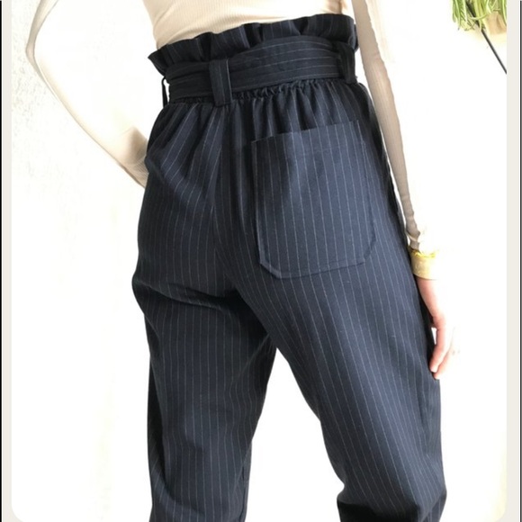 Stateside pinstripe paper bag pant - Picture 3 of 8